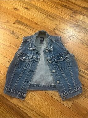 Vintage GAP Blue Washed Denim Vest